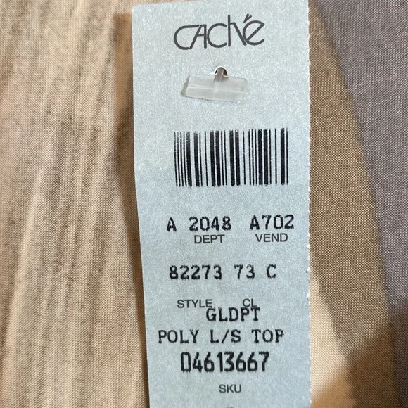 NWOT CACHE WOMENS WRAP TOP SIZE S - Picture 9 of 9